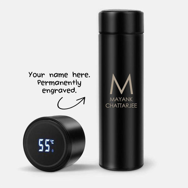 Personalized Initial & Name Temperature Bottle (Hot & Cold Vacuum Flask) - Gift Lift