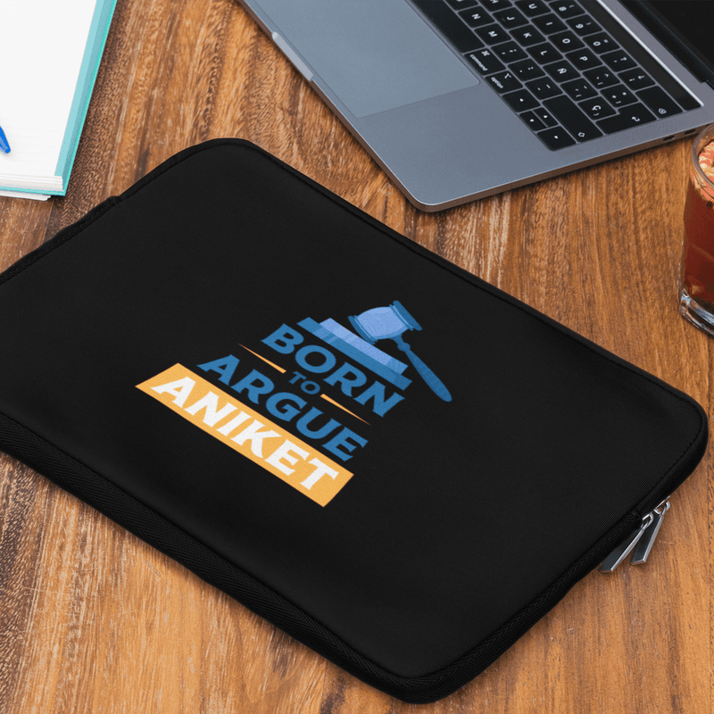 Personalized Laptop Sleeve for Advocates - Born to Argue - Gift Lift