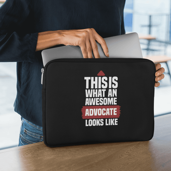 Personalized laptop Sleeve For Advocates | Customize Your Own Text | This is what an Awesome - Gift Lift