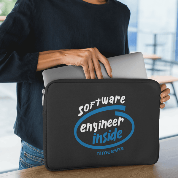 Personalized Laptop Sleeve for Engineers - Engineer inside - Gift Lift