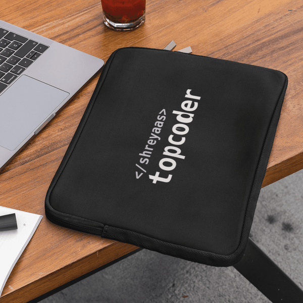 Personalized Laptop Sleeve for Programmers - Top coder - Gift Lift