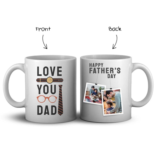 Personalized Love You Dad Art Coffee Mug - Gift Lift