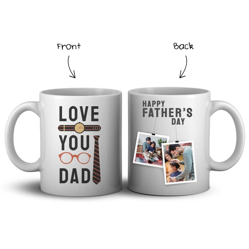 Personalized Love You Dad Art Coffee Mug - Gift Lift