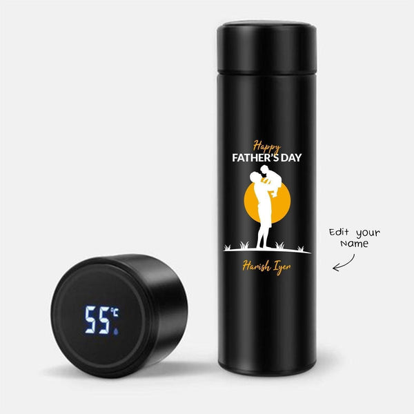 Personalized Love You Dad Art Temperature Bottle (Hot & Cold Vacuum Flask) - Gift Lift