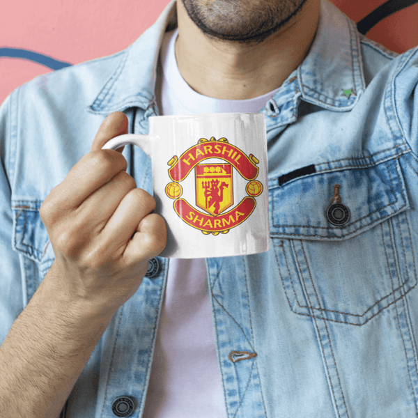 Personalized Manchester FC Fan Coffee Mug - Gift Lift