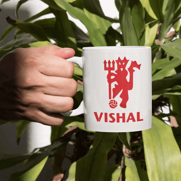Personalized Manchester FC Red Devil Fan Coffee Mug - Gift Lift