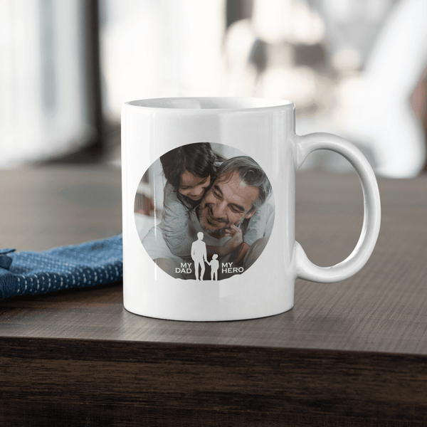 Personalized MY Dad My Hero Art Coffee Mug - Gift Lift