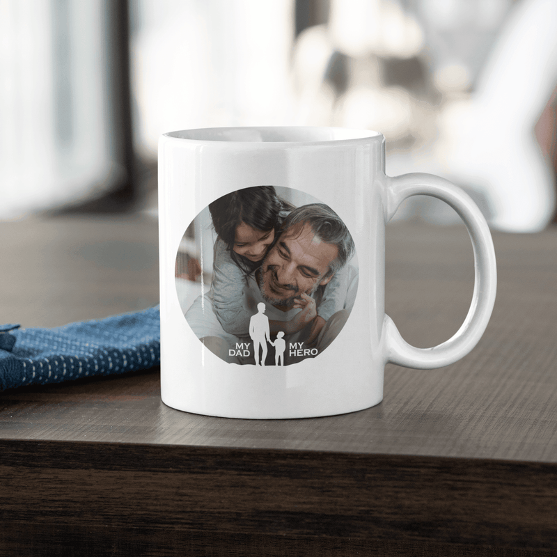 Personalized MY Dad My Hero Art Coffee Mug - Gift Lift