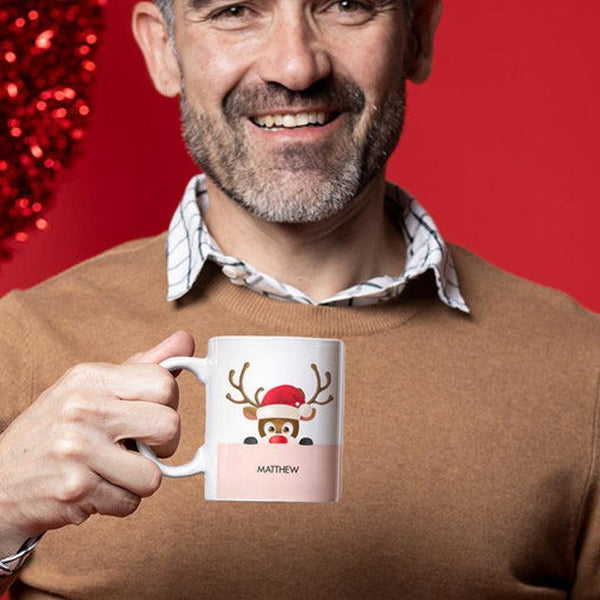 Personalized Name Reindeer Xmas Coffee Mug - Gift Lift
