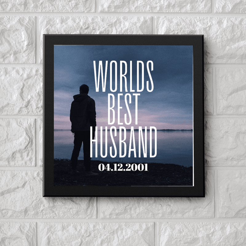 Personalized Photo frame for Valentines | Worlds Best Husband / Wife - Gift Lift