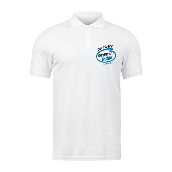 Personalized Polo T-Shirt for Programmers- Engineer inside - Gift Lift