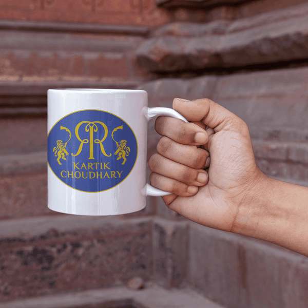 Personalized Rajasthan Royals Fan Cricket Art Coffee Mug - Gift Lift