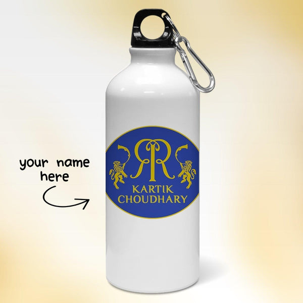 Personalized Rajasthan Royals Fan Cricket Art Water Bottle - Gift Lift