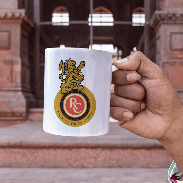 Personalized RCB Fan Cricket Art Coffee Mug - Gift Lift