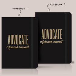 Personalized set of 2 Notebooks for Advocates - Advocate Typo - Gift Lift