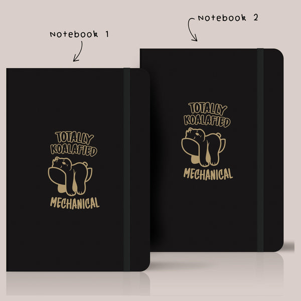 Personalized set of 2 Notebooks for Engineers - Totally Koalafied - Gift Lift