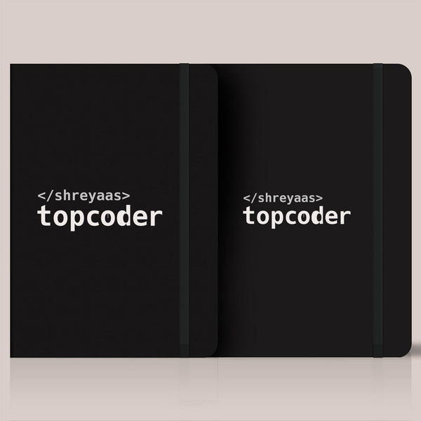 Personalized Set of 2 Notebooks for Programmers - Top coder - Gift Lift