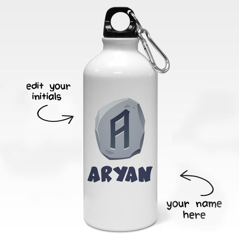 Personalized Stone Age Art Water Bottle - Gift Lift