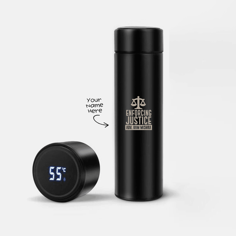Personalized Temperature Bottle for Advocates - Enforcing Justice - Gift Lift