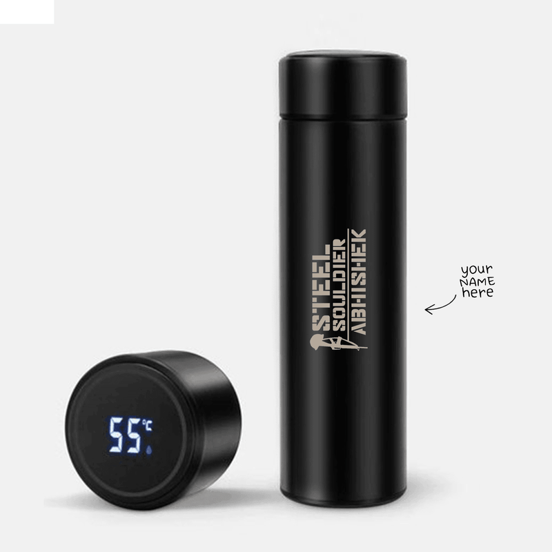 Personalized Temperature Bottle for Army Lovers | Steel Soldier | Ideal Gift For Army - Gift Lift