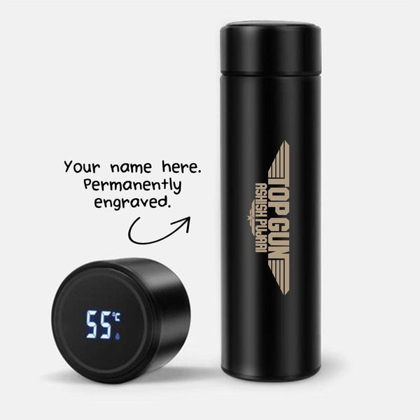 Personalized Top Gun Art Temperature Bottle (Hot & Cold Vacuum Flask) - Gift Lift
