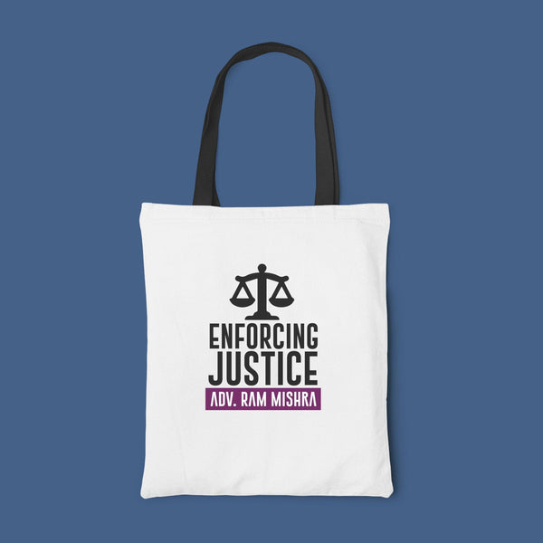 Personalized Tote Bag for Advocates - Enforcing Justice - Gift Lift
