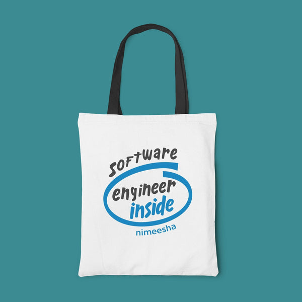 Personalized Tote bag for Engineers - Engineer inside - Gift Lift