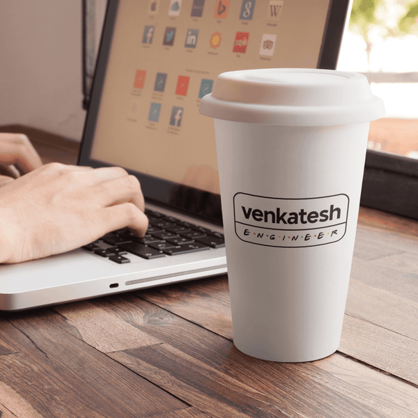 Personalized Tumbler for Engineers - Friends theme - Gift Lift