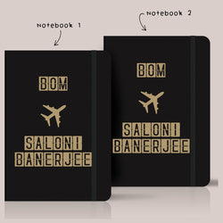 Personalized Your Favorite Airport Name Art Notebook - Set of 2 - Gift Lift