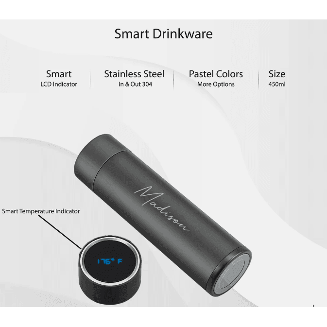 Premium Thermos, Laser Engraved Bottle, Personalized Smart Bottle - Gift Lift
