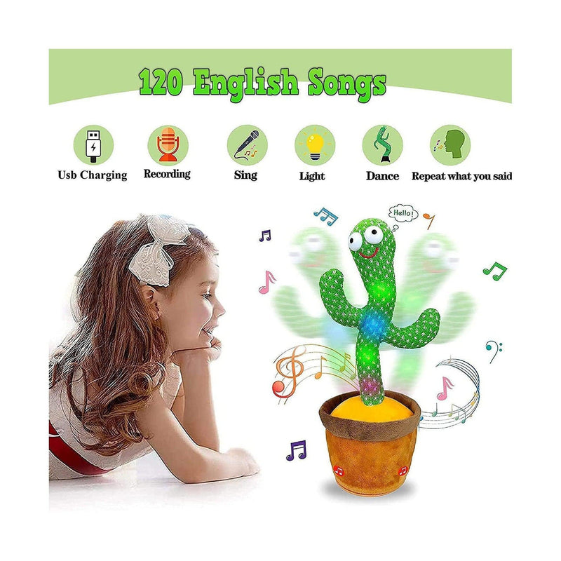 Singing Talking Recording Dancing Cactus Toy - Gift Lift