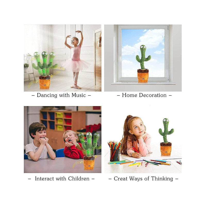 Singing Talking Recording Dancing Cactus Toy - Gift Lift