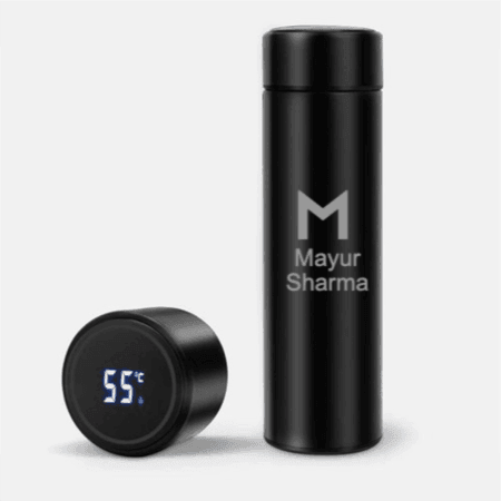 Unique Personalised  Initial & Name Temperature Bottle (Hot & Cold Temperature Flask) - Gift Lift