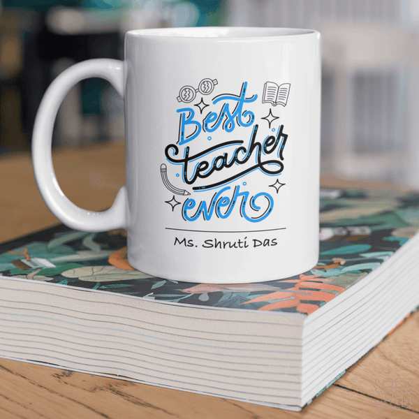 Uniquely Personalized Best Teacher Art Coffee Mug - www.giftlift.in