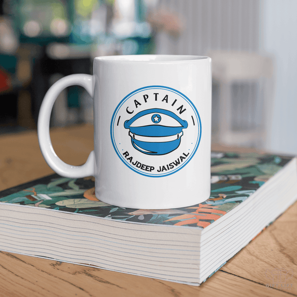 Uniquely Personalized Captain Art Coffee Mug - www.giftlift.in