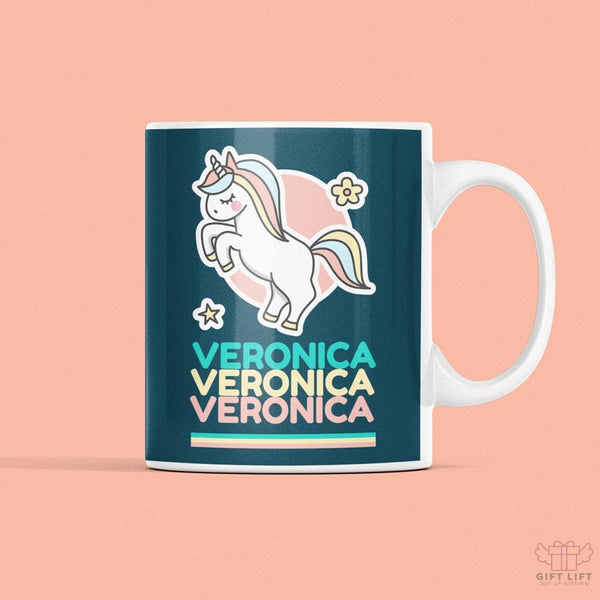 Uniquely Personalized Colorful Unicorn Art Coffee Mug - www.giftlift.in