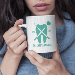 Uniquely Personalized Dentist Equipment Art Coffee Mug - www.giftlift.in