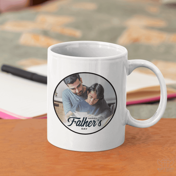 Uniquely Personalized Happy Father's Day Art Coffee mug - www.giftlift.in
