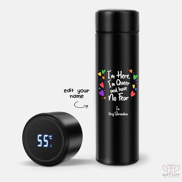 Uniquely Personalized i'm Pride Art Temperature Bottle (Hot & Cold Vacuum Flask) - www.giftlift.in