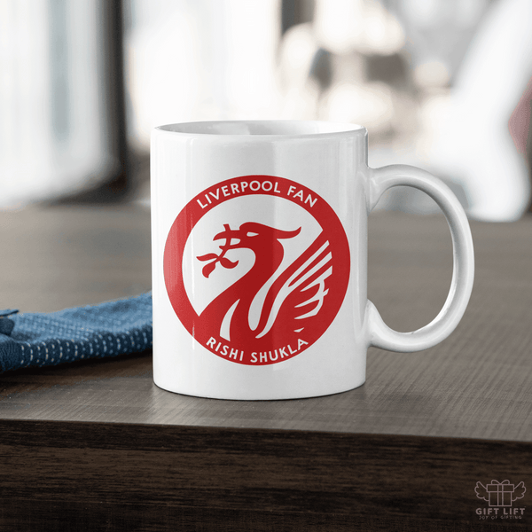 Uniquely Personalized Liverpool FC Fan Art Coffee Mug - www.giftlift.in