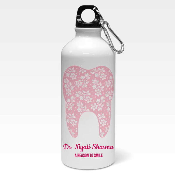 Uniquely Personalized Name & Slogan Dental Art Sipper Bottle - Gift Lift