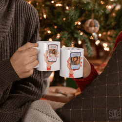Uniquely Personalized Perfect Match Romantic Couple Coffee Mug - Set of 2 - www.giftlift.in