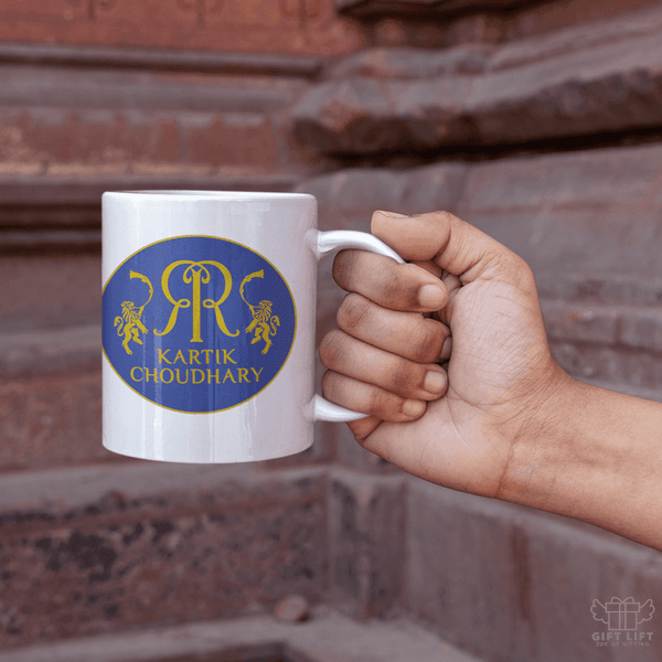 Uniquely Personalized Rajasthan Royals Fan Cricket Art Coffee Mug - www.giftlift.in