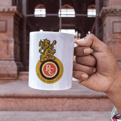 Uniquely Personalized RCB Fan Cricket Art Coffee Mug - www.giftlift.in