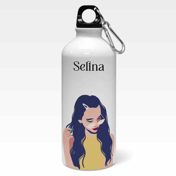 Unqiue Girls Portraits Art Custom Sipper Bottle - Gift Lift
